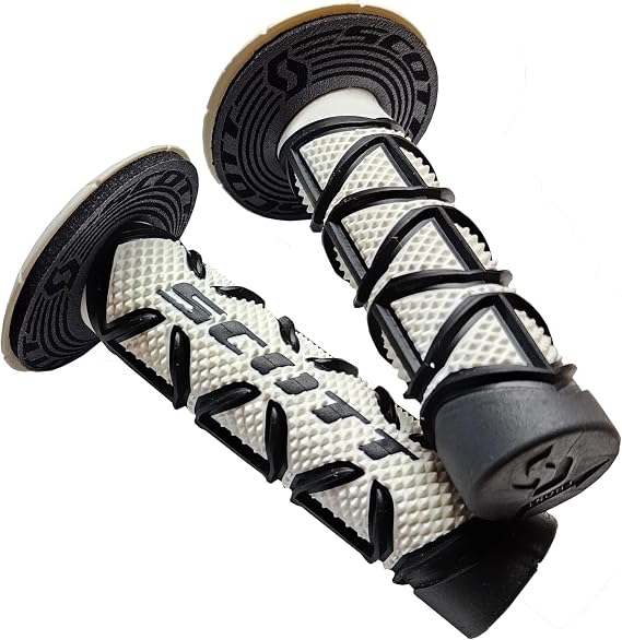 Scott Sports 219626-1007 Black/White Diamond Motorcycle Grips