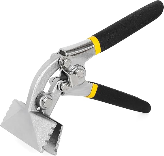 3-1/8Inch Straight Jaw Metal Bender Hand Seamer Metal Tools for Bending and Flattening Metal,Sheet Metal Bending Tool with Ergonomic Handle