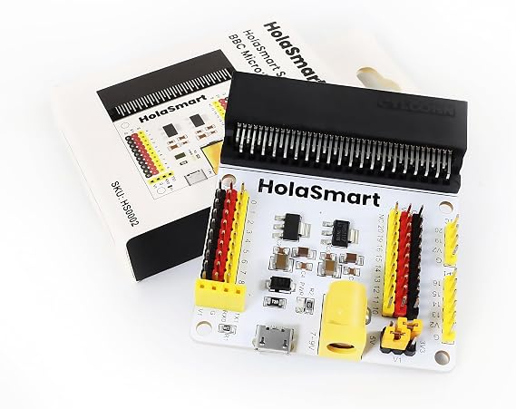 Micro:bit Sensor Expansion Board Breakout Adapter Shield for BBC Micro bit Starter Kit Compatible with microbit V2, V1 Controller Board(Without Microbit)