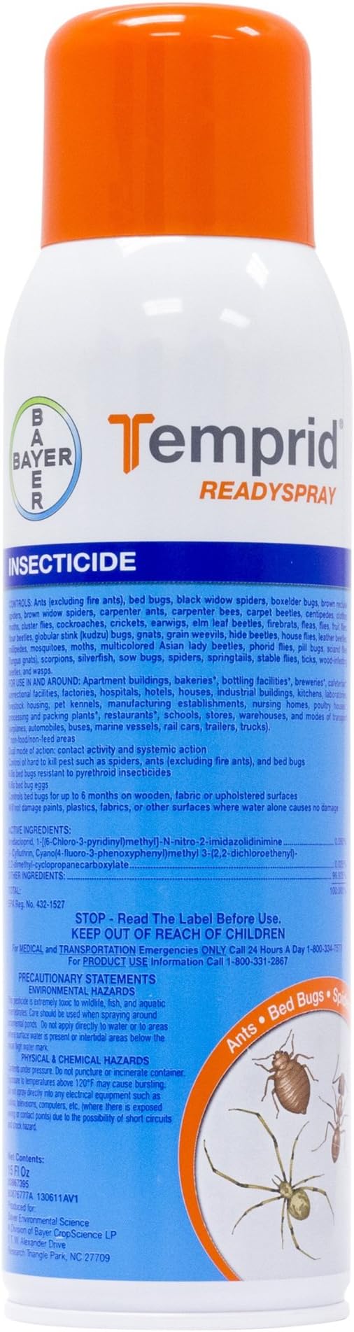 Bayer - 80867395 - Temprid Ready Spray - Aerosol Can, Residual Spray - 15 oz