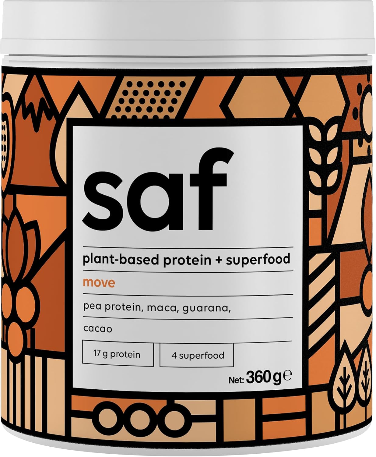 Saf Nutrition Bitkisel Protein  Superfood Mix, Move 1 x 360 Gr
