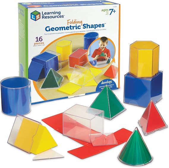 Learning Resources Folding Geometric Shapes (Set of 16)