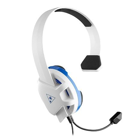 Turtle Beach Recon Chat PlayStation Headset PS5, PS4, Xbox Series X, Xbox Series S, Xbox One, Mobile & PC with 3.5mm Glasses Friendly, High-Sensitivity Mic, White