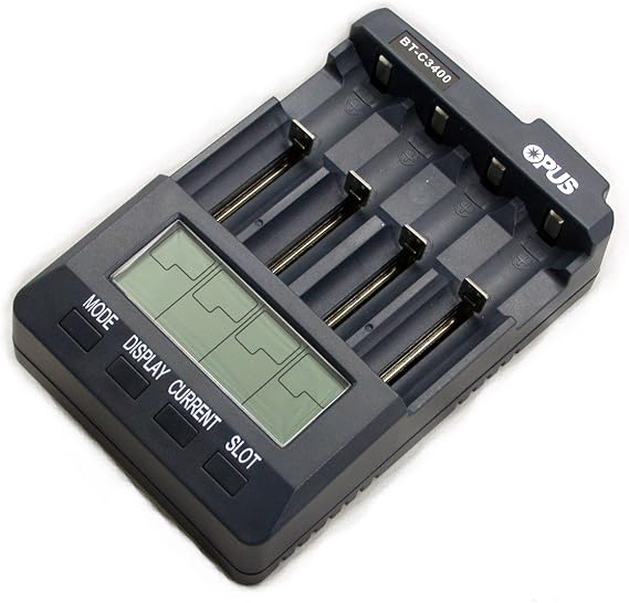 C3400 Battery Charger Tester Analyzer Li-ion NiMH NiCd with Car Adapter AAA AA C 18650
