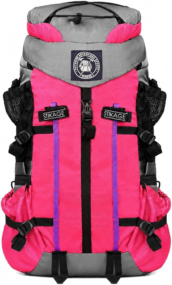 Vertical 40L Lightweight Internal Frame Hiking Backpack for Women Waterproof Daypack & Weekend Trekking Pack with Rain Cover, Hydration Compatible