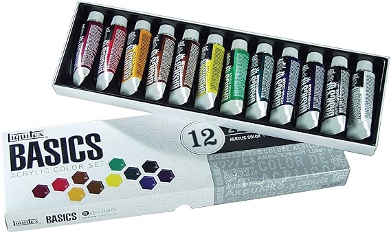 Liquitex BASICS Acrylic Paint Tube 12-Piece Set