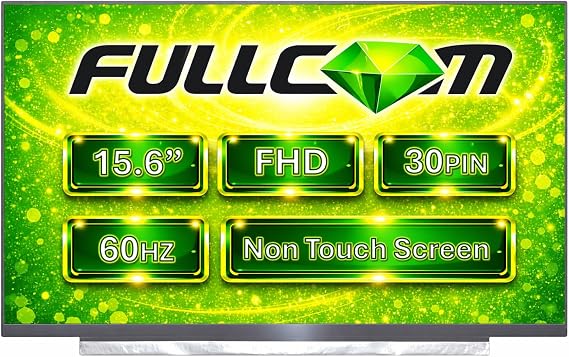 New LCD Replacement Screen 15.6 Inch B156HAN02.1 HW7A FHD 1920x1080 IPS 30 Pin Matte for Laptop/Display/Screen/LCD Application