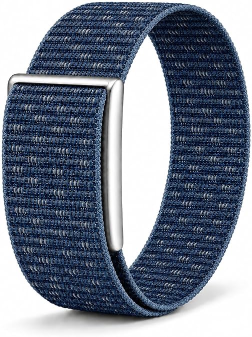 Upgraded Nylon Wristband Compatible with Amazfit Helio Band, Secure Fit Wrist Strap for Running, Training and Intense Workouts, Adjustable Breathable Quick-Dry Replacement Band