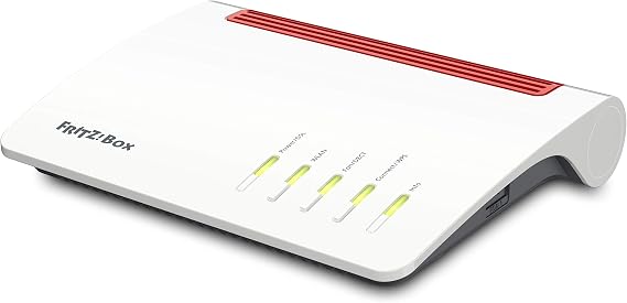 AVM Fritz!Box 7590 International – Modem Router 4x4 WiFi AC with MU-MIMO (1733 Mbps on 5 GHz and 800 Mbps on 2.4 GHz), Mesh, VDSL, ADSL2+, 1 x Gigabit WAN, 4 x Gigabit LAN, Spanish Interface