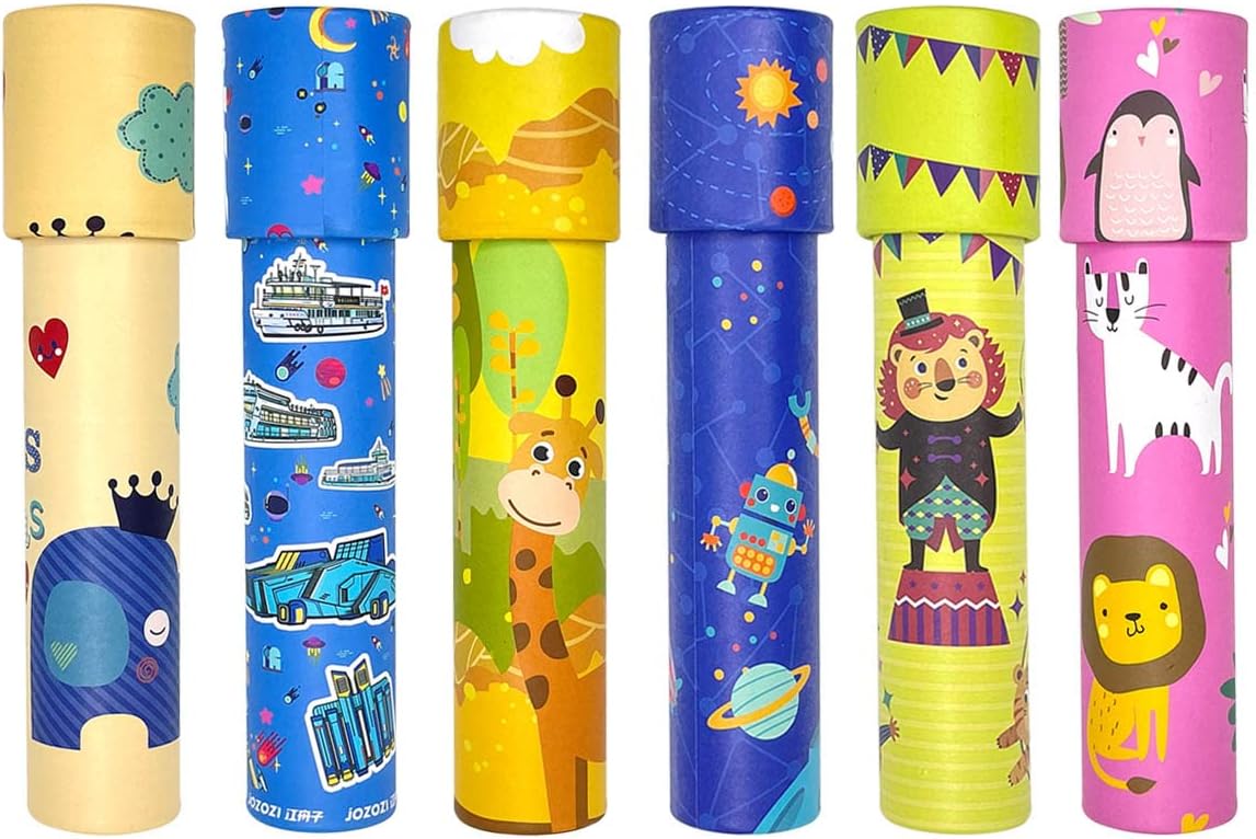 Wtcynla 6 Pack Classic Kaleidoscopes Magic Kaleidoscopes Educational Toy Old Fashioned Vintage Toys for Kids, Party Favors