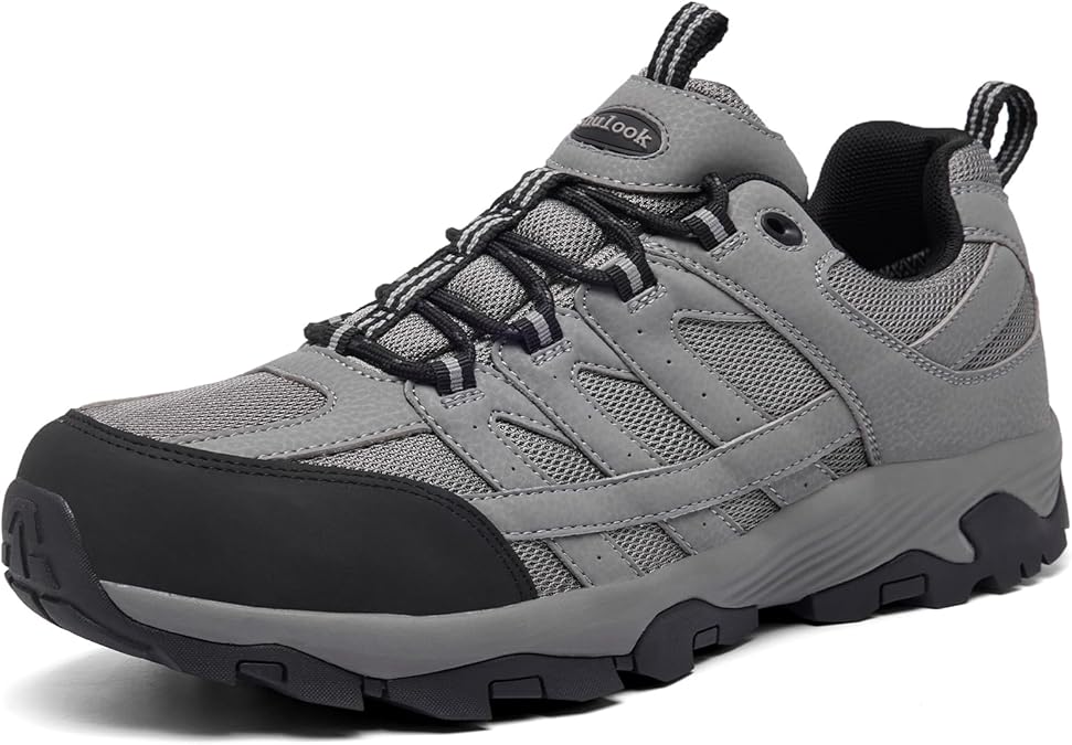 SHULOOK Men's Hiking Shoes Waterproof Lightweight Trekking Shoes Outdoor shoes men's non-slip walking shoes