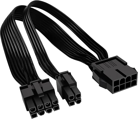 EPS12V CPU 8 Pin Female to CPU ATX 8 Pin and ATX 4 Pin Male Power Supply Extension Cable