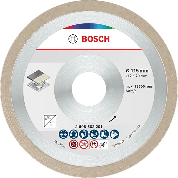 Bosch Professional Accessories Elmas Kesme ve Delme Aksesuarları, Disk, Gri, 115x22.23x1.6x7 mm, 1 Adet