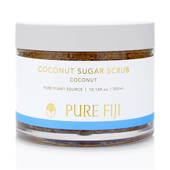 Pure Fiji Coconut Sugar Body Scrub, Coconut 10.14oz300ml