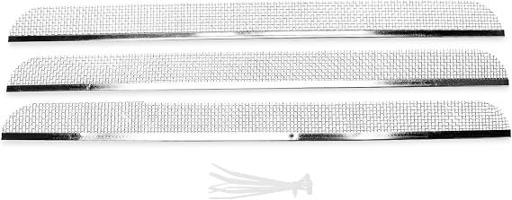 Camco Flying Insect Screen for Dometic Refrigerator Vents, Stainless Steel Mesh, 3-Pack Bag, Silver - Protects from Flying Insect Nests, RS600