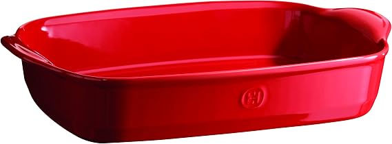 Emile Henry 16.5" x 10.6" Large Rectangular Baking Dish - Ultime Collection | Burgundy