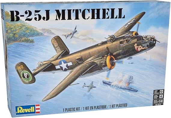 Revell 85-5512 B25J Mitchell 1:48 Scale Model Airplane Building Kit