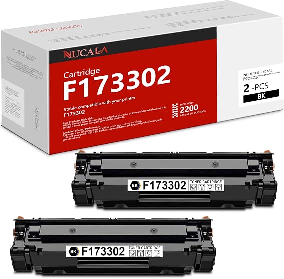 F173302 Black Toner Cartridge (2-Pack) - Compatible F173302 Toner Cartridge Replacement for Canon F173302 Printer Toner Cartridge