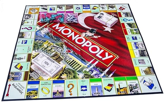 Monopoly Türkiye Sürümü Kutu Oyunu | Aileler ve Çocuklar İçin Eğlenceli Oyun | 8 Yaş ve Üzeri | 2-6 Oyuncu
