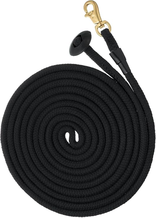 Tough 1 Rolled Cotton Lunge Line with Solid Brass Snap
