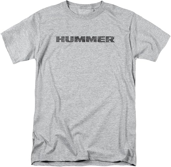 Hummer Distressed Hummer Logo Mens Short Sleeve Shirt