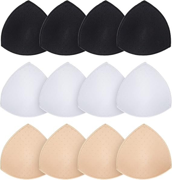 URSMART Bra Pad Inserts, Inserts Bra Cups Replacement Bra Pads Women's Comfy Sports Cups for Sport Bra Bikini Bra