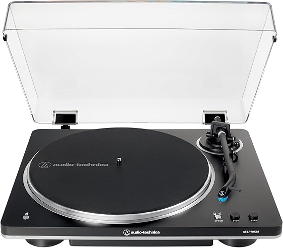 Audio-Technica AT-LP70XBT Wireless Turntable (Black/Silver)