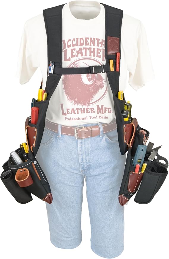 Occidental Leather SuspendaVest OxyLight Package - 36 Pockets & Tool Holders - Fully Adjustable - Made in USA