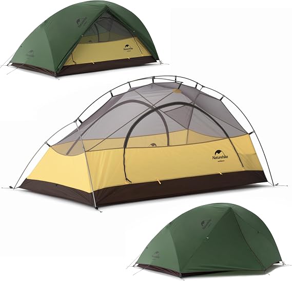 Naturehike Star River 2 Person Backpacking Tent, Lightweight Waterproof 2 Person Camping Tent, Double Layer Two Person Tents for Camping, Hiking, Cycling