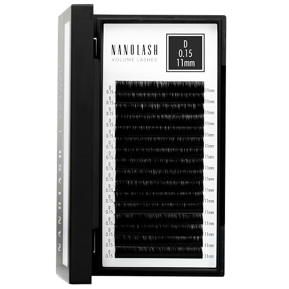 Nanolash Volume Lashes - false lashes for professional eyelash extensions, volume eyelash extensions (0.15 D, 11mm)