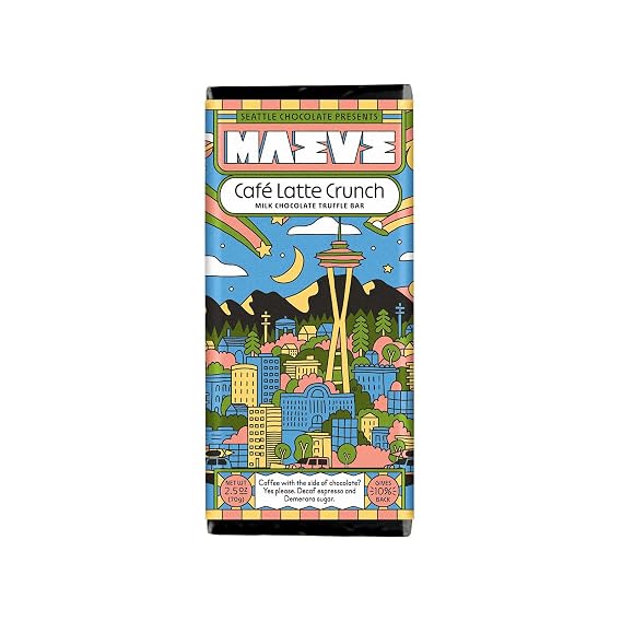 Maeve Chocolate Cafe Latte Crunch Truffle Bar