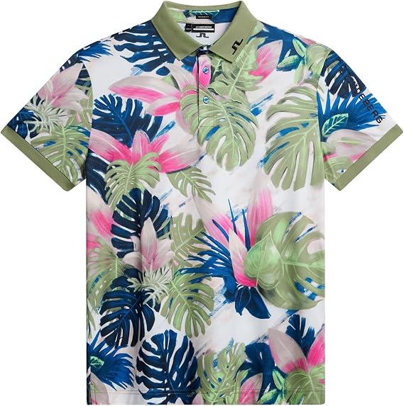 Blue Big Bridge Print Polo by J.Lindeberg