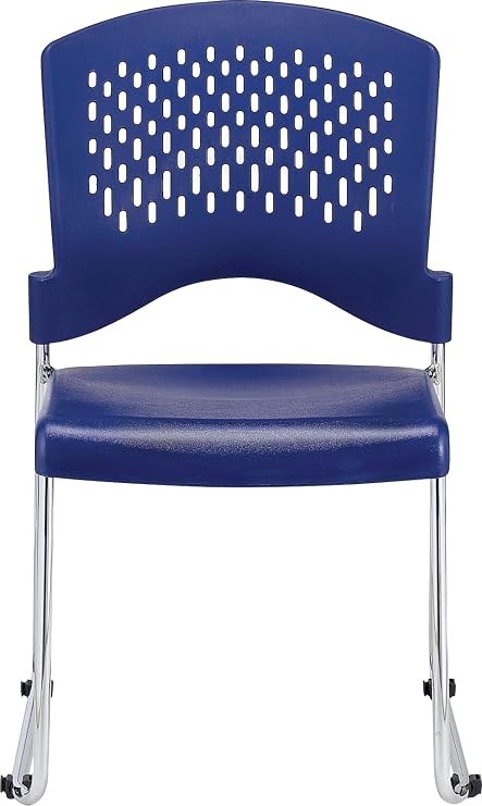 Eurotech Seating Aire Plastic Stackable Chair, Navy