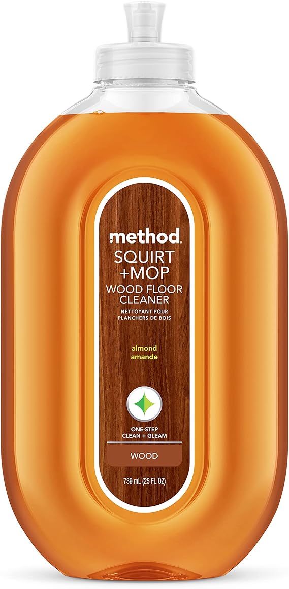 method Hardwood Floor Cleaner, Squirt + Mop Design, Almond, 25 fl oz