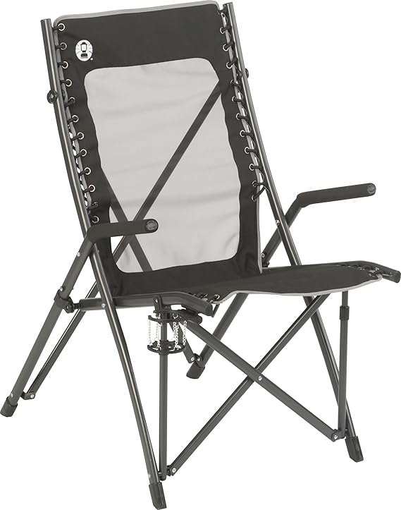 Coleman Comfortsmart Portable Suspension Chair, Ultra-Comfortable Outdoor Camping Chair with Drink Holder & Carry Bag, Supports up to 300lbs, Great for Camping, Tailgating, Firepits, Patio, More