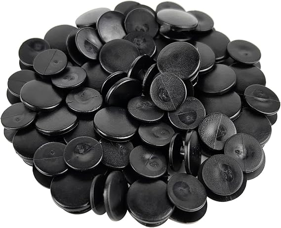 50 Pcs Buckle Plastic Button, 0.45 Inch Black Plastic Buttons for DIY Shoe Back Decoration Shoe Decoration Accessories Wristband Charms DIY