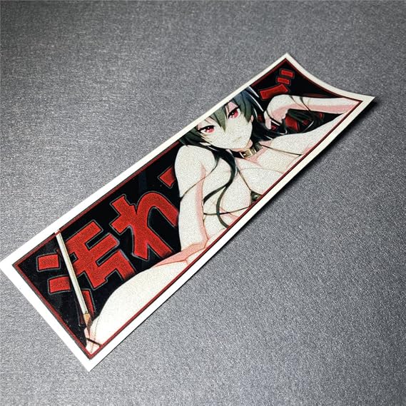 Car Stickers for JDM Japanese Style Girl Cartoon Anime Decal Applique Motor Bicycle Tank Body Decals 200x60mm