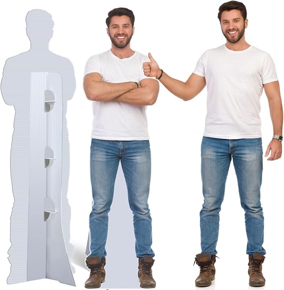 Custom Life Size Cardboard Cutout, Personalized Stand Up, 1-8ft,