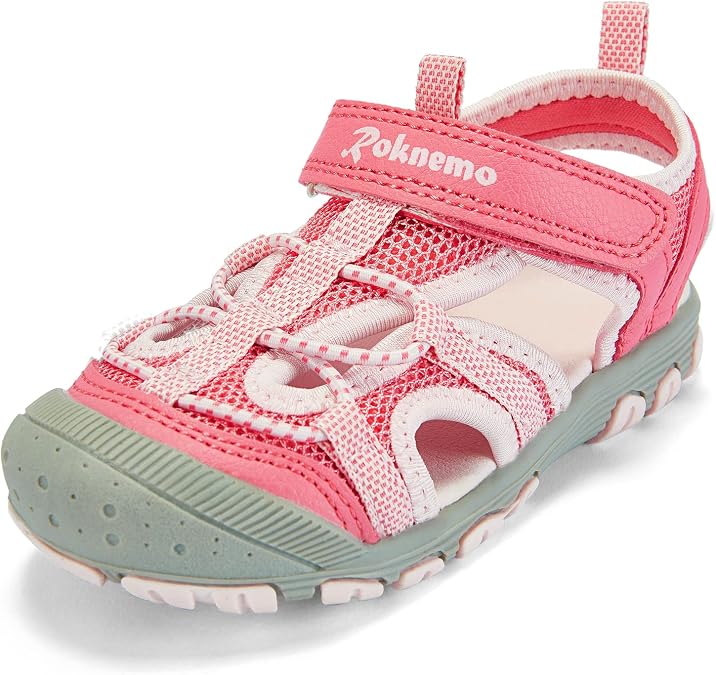 Kids Sandals for Boys & Girls - Athletic Closed-Toe Toddler Water Shoes - Perfect for Summer Beach Hiking Outdoor Sports Unisex Child Sandals (Toddler/Little Kid)