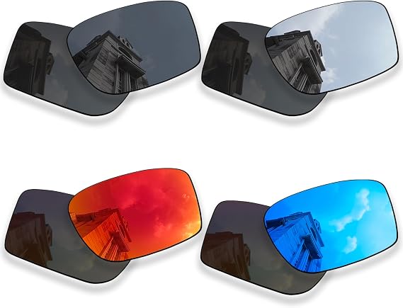4 Pairs Polarized Replacement Lenses for Ray-Ban Justin RB4165 54mm Sunglass, Anti-Scratch and Impact Resistant