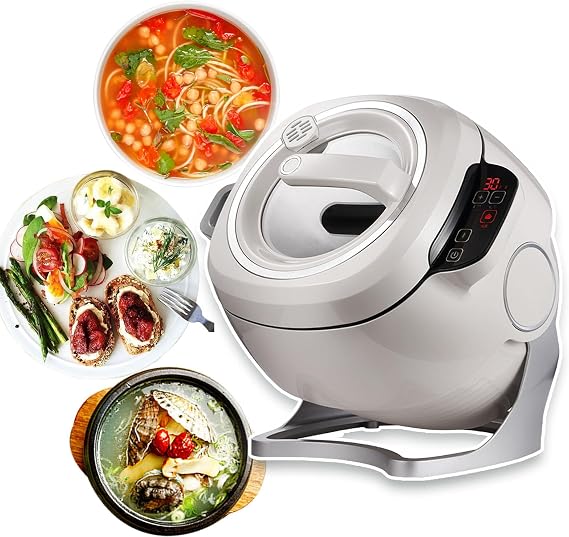 Commercial Food Processor, Stir-Fry Machine Cooker - 360 Rotating And 3d All-Round Heating, Auto Cooking Great For Home Restaurant