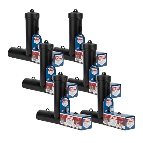 Top Loader Black Plastic Rodent Station Durable Tamper-Resistant for Mice & Rats