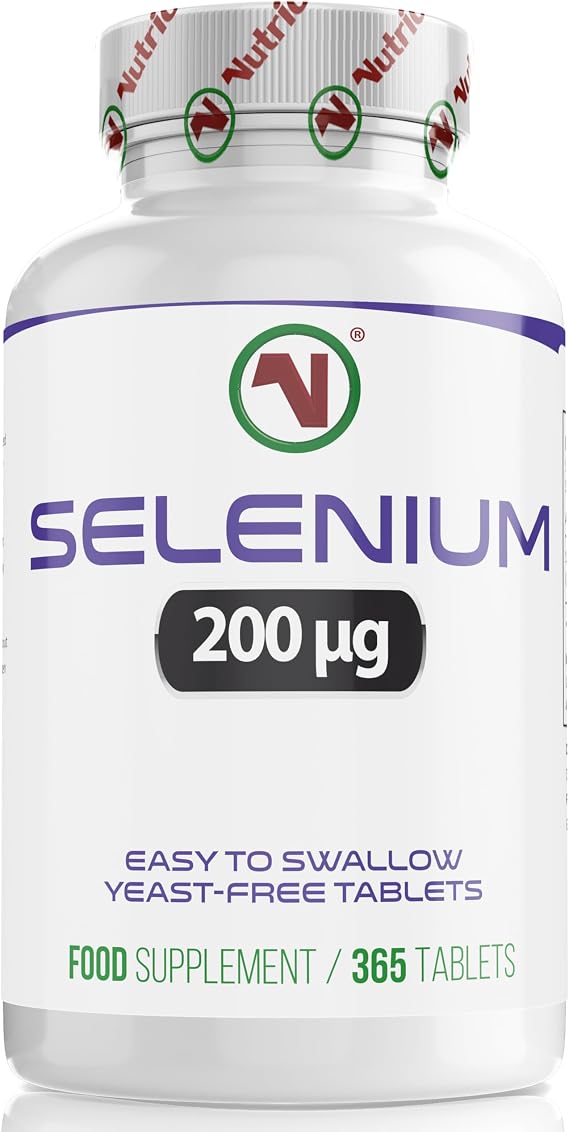 *New Launch* | Nutriodol Selenium 200 μg (L-Selenomethionine) – 365 Vegan Micro-Tablets | High Bioavailability | Contributes to the Maintenance of Normal Hair, Nails and the Immune System.