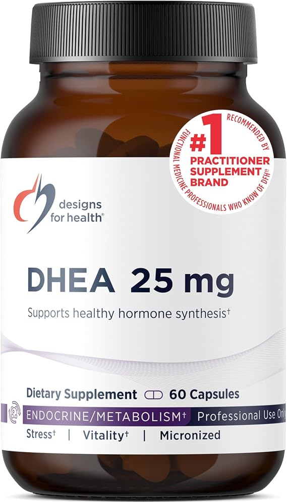 Designs for Health DHEA, DHEA Supplement for Men + Women, 60 Capsules
