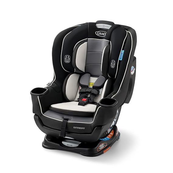 Graco Extend2Fit 2-in-1 Convertible Car Seat, Gotham