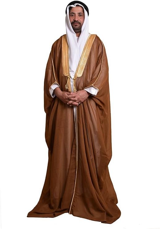Al Aseel Men's Bisht Cloak Bisht thobe Eid