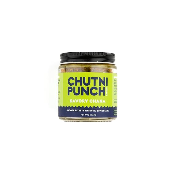 CHUTNI PUNCH Savory Chana. Finishing Spice Blend. South Indian Inspired Chutney Powder. Vegan. Gluten Free.