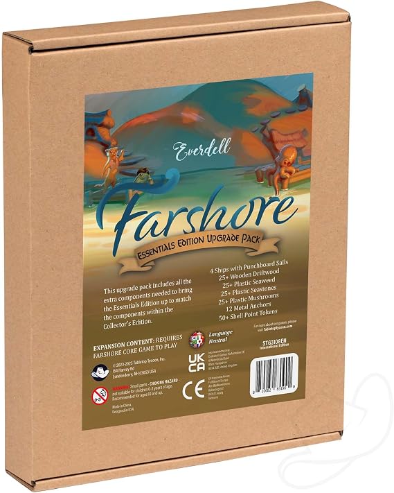 Starling Games Everdell Farshore Essentials Edition Upgrade Pack | Deluxe Resource Tokens & Solo Variant Expansion, Compatible with Farshore Board Game