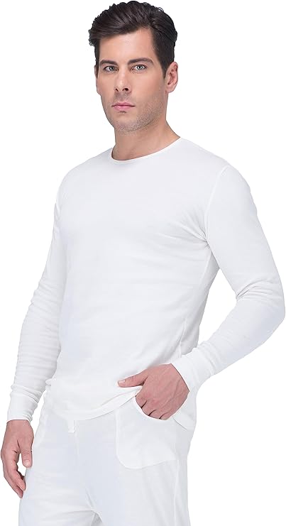Cottonique Men's Hypoallergenic Longsleeve T-Shirt Made from 100% Organic Cotton