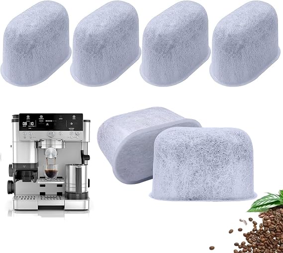 Water Filter Replacement Compatible with Ninja Coffee Machine, Luxe Cafe and Espresso Machine ES601 Accessories - Charcoal Filtration Inserts (6 Pack Water Filters)